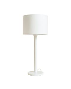 River Crest Floor Lamp With A Plain Fabric Shade - White (synthetic illustration; no displayed measurements)