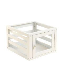 Cedar Crest Empty Furniture-Style Pet Crate - White
