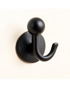 Ridge Bluff Wall-Mounted Robe Hook - Black (synthetic illustration; no displayed measurements)