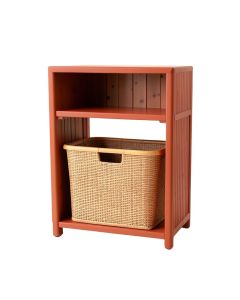 Birch Dale Freestanding Pull-Out Hamper Cabinet - Terracotta
