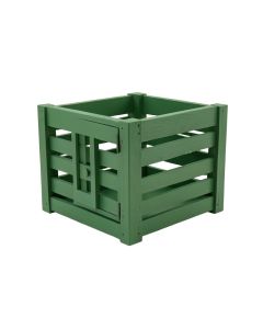 Lake Bridge Empty Furniture-Style Pet Crate - Green