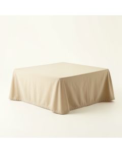 Slate Edge Flat Bed Sheet - Beige (synthetic illustration; no displayed measurements)