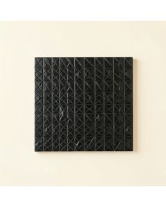 Slate Bridge Uninstalled Square Decorative Tile - Black (synthetic illustration; no displayed measurements)