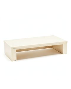 Reed Bridge Desktop Monitor Riser - Ivory (synthetic illustration; no displayed measurements)