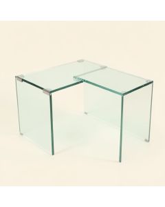 Galiena Glass L-Shape Desk (synthetic illustration; no displayed measurements)