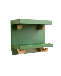 Field Bend Wall-Mounted Entryway Organizer Shelf - Green