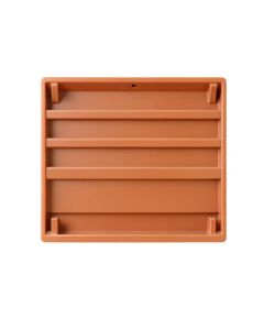 Rowan Crest Empty Wall-Mounted Tool Organizer Panel - Terracotta (synthetic illustration; no displayed measurements)