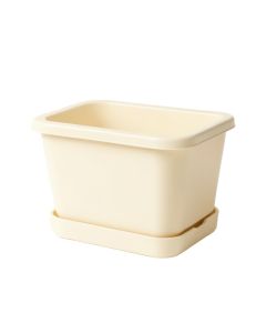 Glen Branch Empty Raised Planter - Cream (synthetic illustration; no displayed measurements)