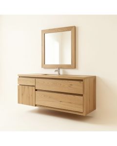 Poulos Wall Mounted Modern 18 '' Single Bathroom Vanity Set (synthetic illustration; no displayed measurements)