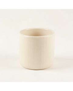 Clay Bend Empty Candle Holder - Cream (synthetic illustration; no displayed measurements)