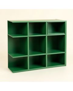 Stone Arc Empty Mug-Storage Cabinet Insert - Green (synthetic illustration; no displayed measurements)