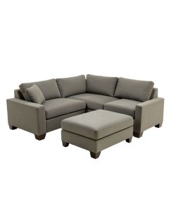 Dosie 122.8 '' Wide Reversible Modular Corner Sectional With Ottoman