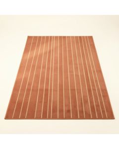 Fern Branch Rectangular Area Rug - Terracotta (synthetic illustration; no displayed measurements)