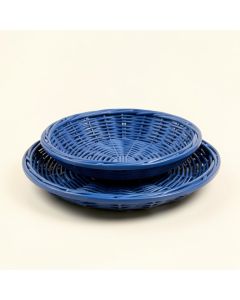 Resin Wicker Two Tier Platter - Anchor (synthetic illustration; no displayed measurements)