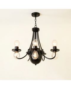 Eastbourne 6 - Light Unique / Statement Globe Chandelier (synthetic illustration; no displayed measurements)