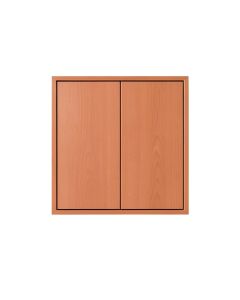 Hazel Dale Wall-Mounted Entry Cabinet - Terracotta (synthetic illustration; no displayed measurements)
