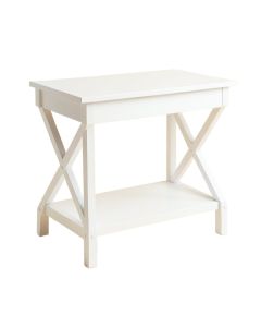 Clay Bend Side Table - White