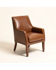 Windsor Genuine Leather Upholstered Dining Chair (synthetic illustration; no displayed measurements)