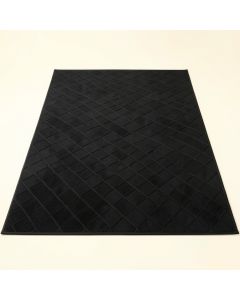 Brook Bluff Rectangular Area Rug - Black (synthetic illustration; no displayed measurements)