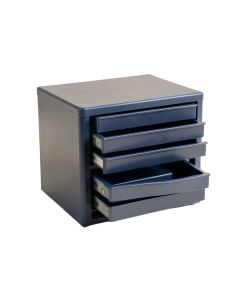 Spruce Arc Small-Parts Storage Drawer Cabinet - Navy (synthetic illustration; no displayed measurements)