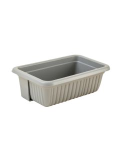 Hazel Canyon Empty Railing Planter With Integral Brackets - Gray (synthetic illustration; no displayed measurements)