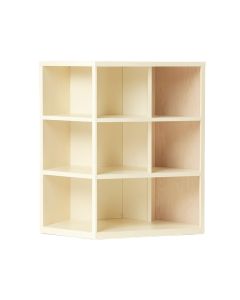 Reed Crest Freestanding Bookcase - Cream (synthetic illustration; no displayed measurements)