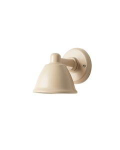 Hazel Dale Wall Sconce Mounted On A Plain Wall - Beige