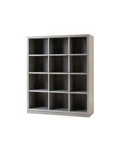 Oak Falls Freestanding Bookcase - Gray