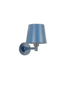 Wren Bend Wall Sconce Mounted On A Plain Wall - Blue (synthetic illustration; no displayed measurements)