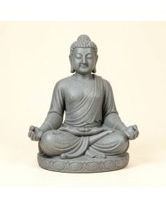 Indoor Outdoor Polyresin Meditating Sitting Buddha Zen Statue (synthetic illustration; no displayed measurements)