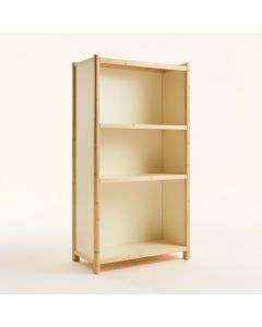 Cliff Bluff Freestanding Bookcase - Cream (synthetic illustration; no displayed measurements)