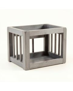 Meadow Brook Empty Furniture-Style Pet Crate - Gray (synthetic illustration; no displayed measurements)