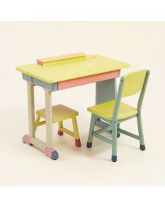 Flor Kids 20 '' Writing Desk And Two Chair Set (synthetic illustration; no displayed measurements)