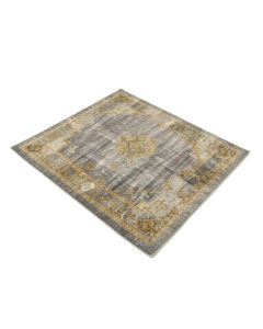 Coupland Abstract Gray/Gold Area Rug