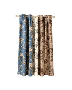 Mcwethy Floral Blackout Thermal Grommet Single Curtain Panel