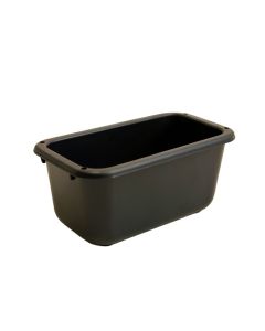 Linden Brook Empty Railing Planter With Integral Brackets - Black (synthetic illustration; no displayed measurements)