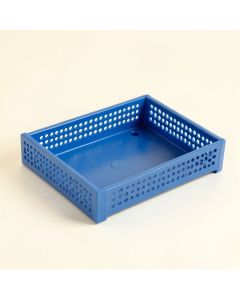 Slate Dell Empty Under-Desk Cable Tray - Blue (synthetic illustration; no displayed measurements)