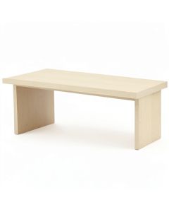 Field Bend Desktop Monitor Riser - Beige (synthetic illustration; no displayed measurements)