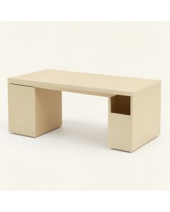 Cove Crossing Desktop Monitor Riser - Beige (synthetic illustration; no displayed measurements)