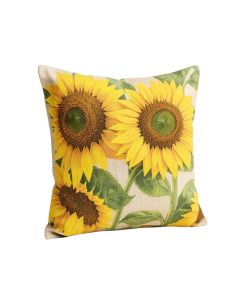Hoerner Sunflower Linen Throw Pillow (synthetic illustration; no displayed measurements)