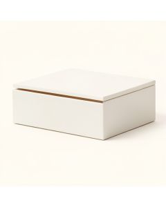 Flint Canyon Desktop Monitor Riser - White (synthetic illustration; no displayed measurements)