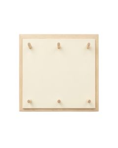 Rowan Brook Empty Wall-Mounted Tool Organizer Panel - Cream