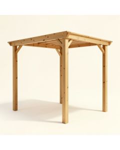 Cedar Pergola Solid Wood With Canopy (synthetic illustration; no displayed measurements)