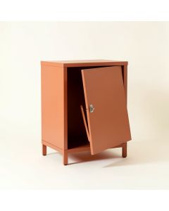 Holly Bridge Freestanding Pull-Out Hamper Cabinet - Terracotta (synthetic illustration; no displayed measurements)