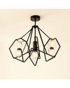 Destin 5 - Light Unique Geometric Chandelier (synthetic illustration; no displayed measurements)