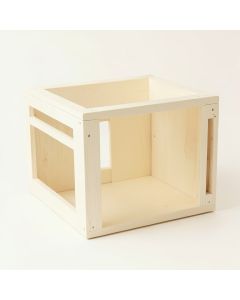 Bay Branch Empty Furniture-Style Pet Crate - Cream (synthetic illustration; no displayed measurements)