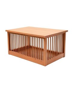 Briar Crossing Empty Furniture-Style Pet Crate - Terracotta (synthetic illustration; no displayed measurements)