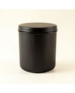 Harbor Crest Storage Canister With Lid - Black (synthetic illustration; no displayed measurements)
