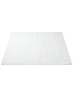 Moss Branch Rectangular Area Rug - White (synthetic illustration; no displayed measurements)