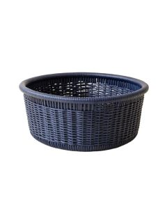 Reed Bend Empty Storage Basket - Navy (synthetic illustration; no displayed measurements)